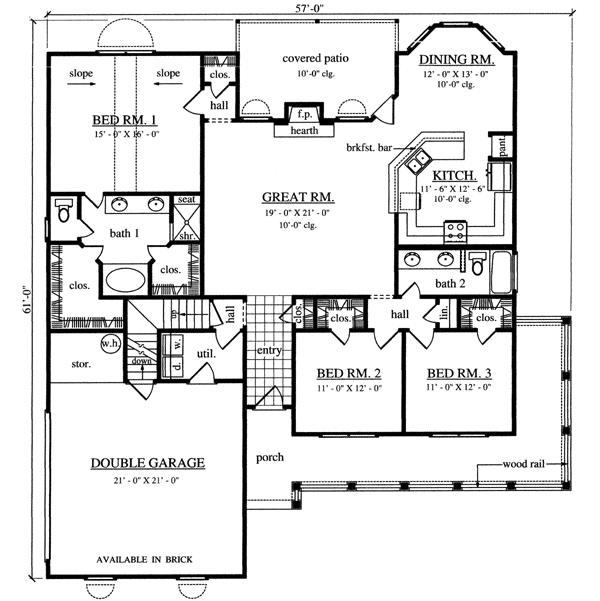 Main Floor Plan: 75-356
