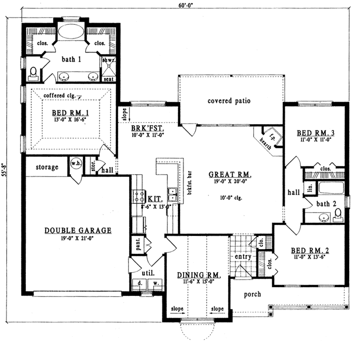 Main Floor Plan: 75-357