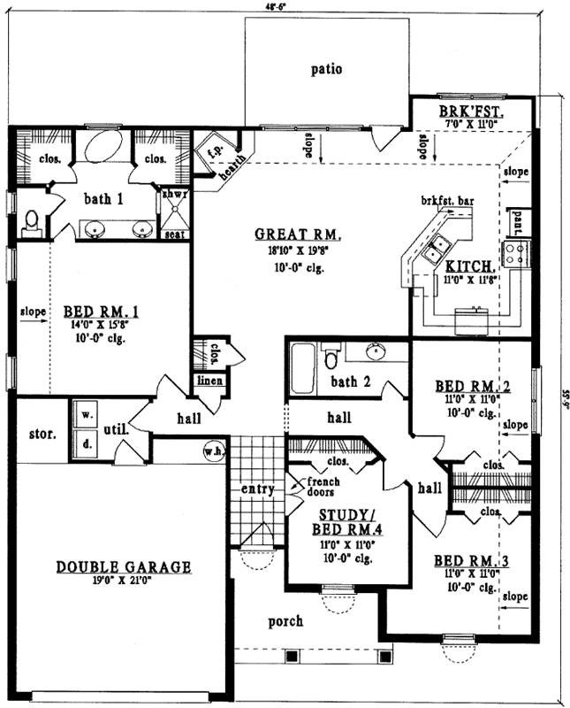 Main Floor Plan: 75-360