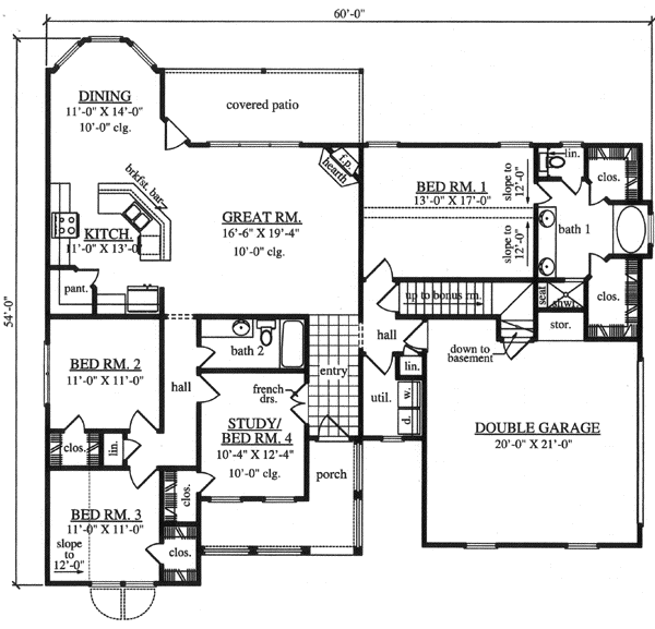 Main Floor Plan: 75-362