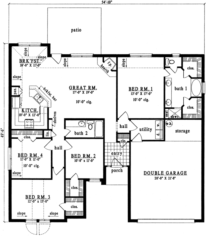 Main Floor Plan: 75-363