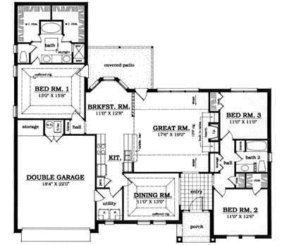Main Floor Plan: 75-365
