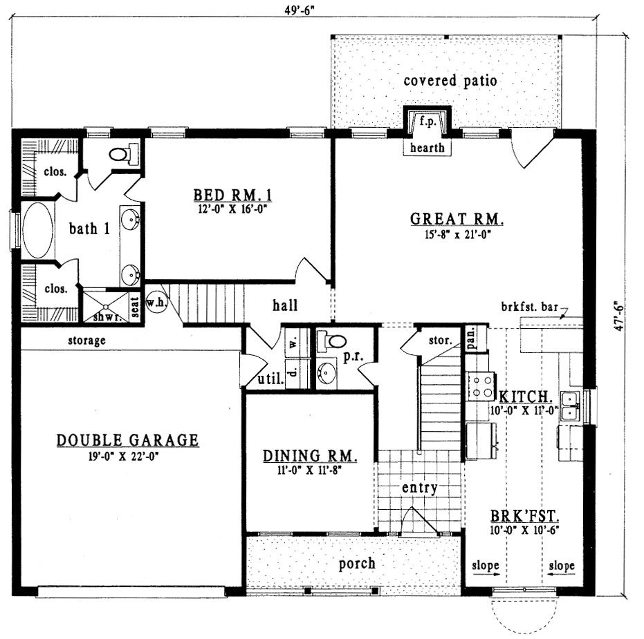 Main Floor Plan: 75-379