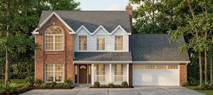Country house plans 75-381 - front exterior, 1,919 sq ft, 3 bed, 2 bath house plans | Monster House Plans