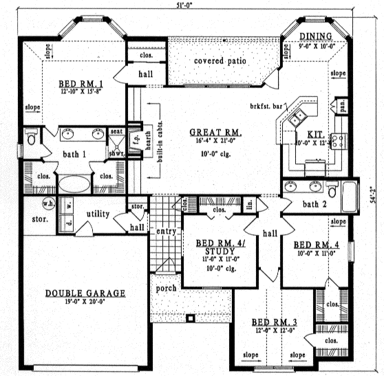 Main Floor Plan: 75-384