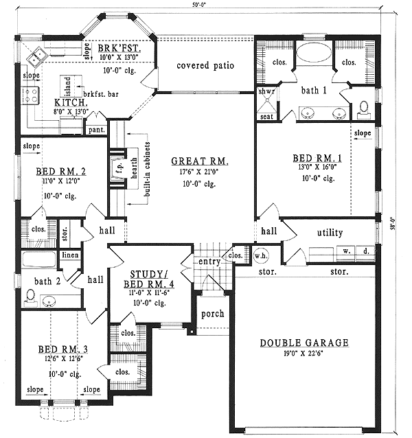 Main Floor Plan: 75-387