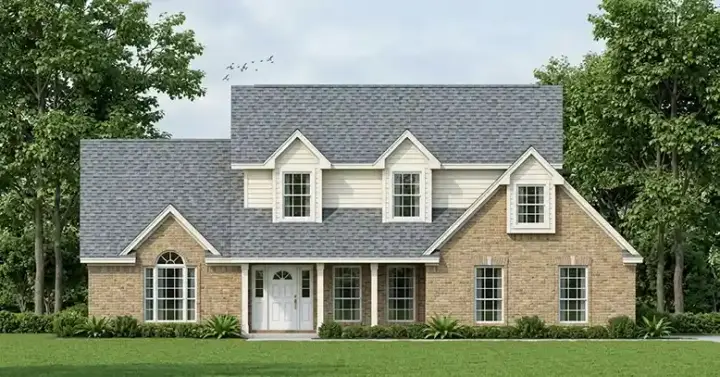 Country house plans 75-388 - front exterior, 1,932 sq ft, 3 bed, 2 bath house plans | Monster House Plans
