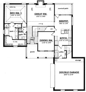 Main Floor Plan: 75-388