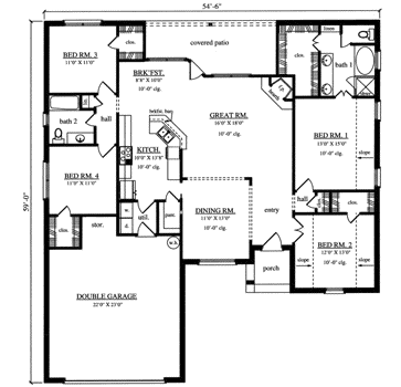 Main Floor Plan: 75-391