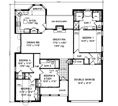 Main Floor Plan: 75-392