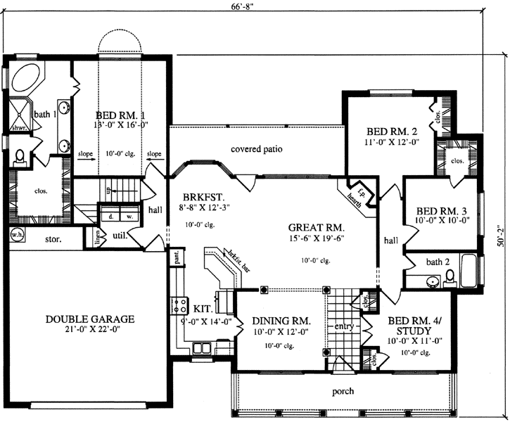 Main Floor Plan: 75-394