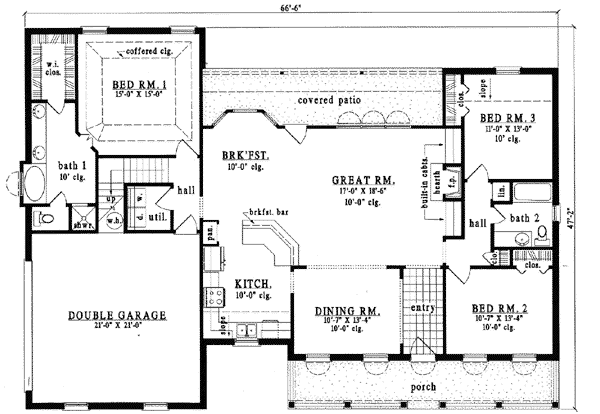 Main Floor Plan: 75-395