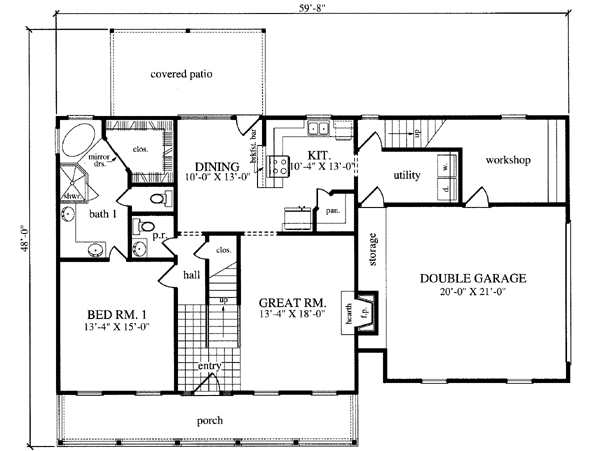 Main Floor Plan: 75-396