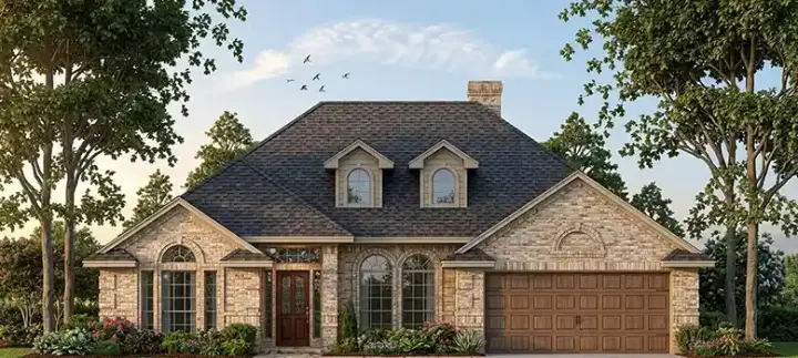 Traditional house plans 75-397 - front exterior, 1,967 sq ft, 3 bed, 2 bath house plans | Monster House Plans
