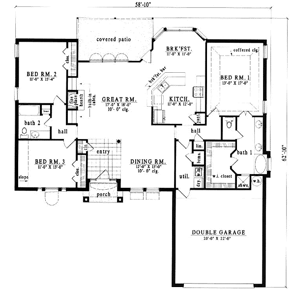 Main Floor Plan: 75-398