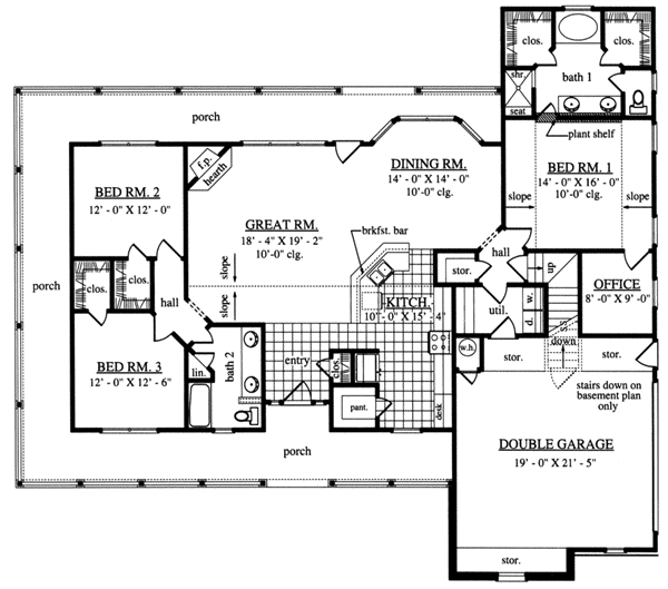 Main Floor Plan: 75-405