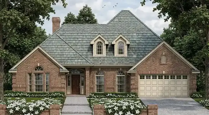 Traditional house plans 75-408 - front exterior, 2,016 sq ft, 3 bed, 2 bath house plans | Monster House Plans