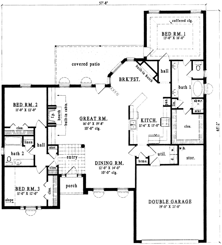 Main Floor Plan: 75-408