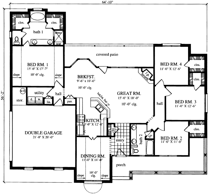 Main Floor Plan: 75-409