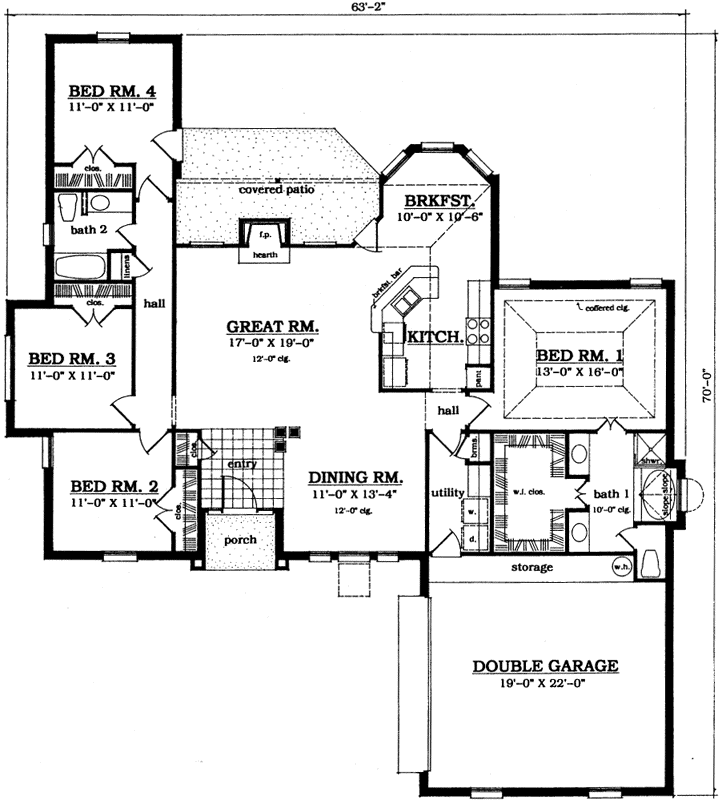 Main Floor Plan: 75-410