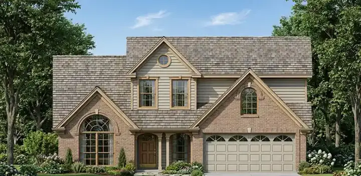 Traditional house plans 75-412 - front exterior, 2,026 sq ft, 3 bed, 2 bath house plans | Monster House Plans