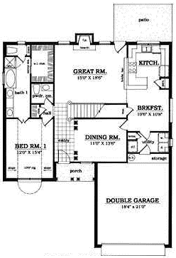 Main Floor Plan: 75-412