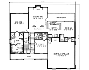 Main Floor Plan: 75-414