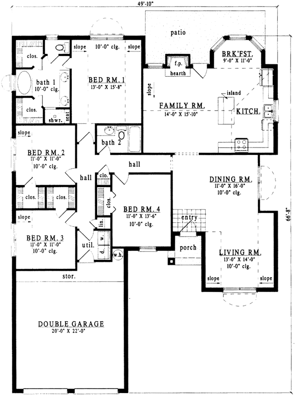 Main Floor Plan: 75-415