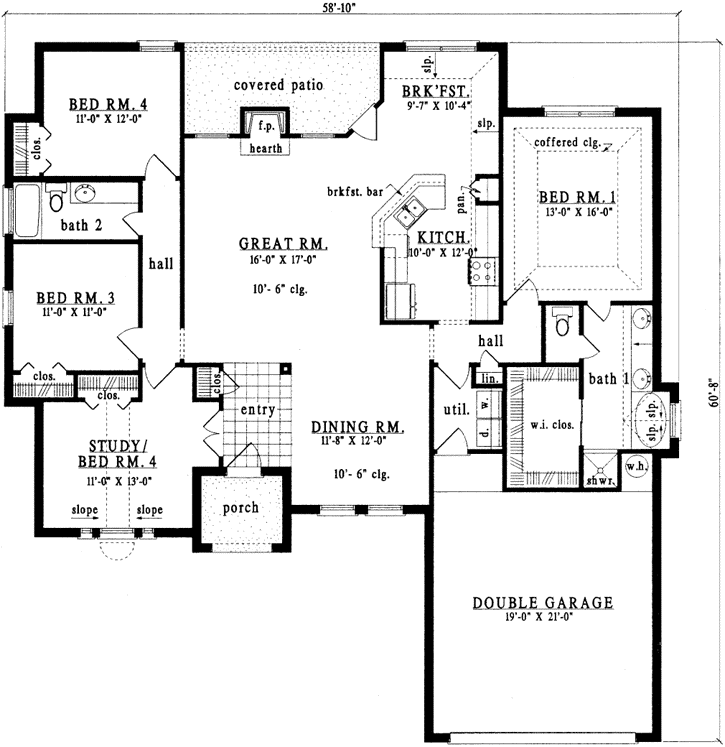 Main Floor Plan: 75-416