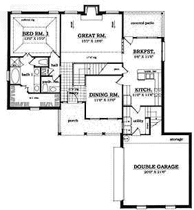 Main Floor Plan: 75-421