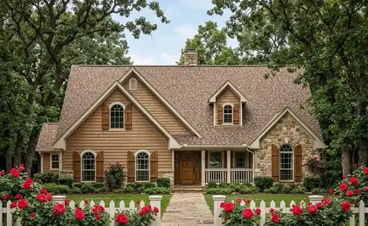 Traditional house plans 75-422 - front exterior, 2,065 sq ft, 4 bed, 2 bath house plans | Monster House Plans