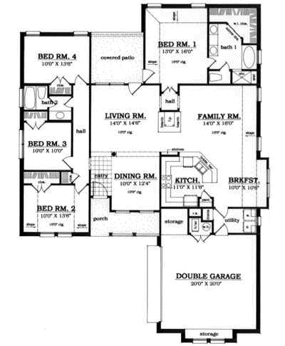 Main Floor Plan: 75-423