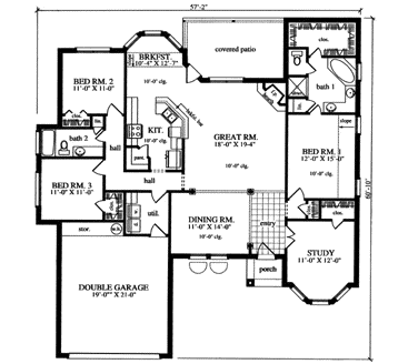 Main Floor Plan: 75-425
