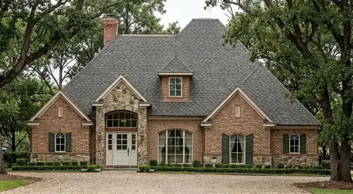 European house plans 75-427 - front exterior, 2,075 sq ft, 3 bed, 2 bath house plans | Monster House Plans