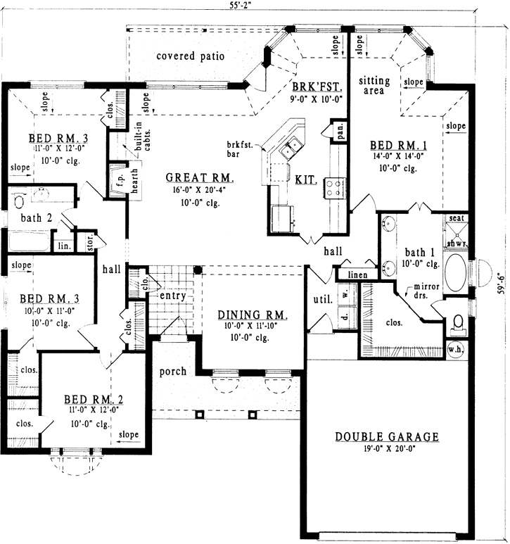 Main Floor Plan: 75-430