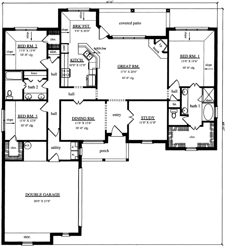 Main Floor Plan: 75-431