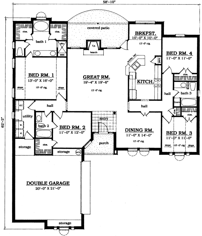 Main Floor Plan: 75-434
