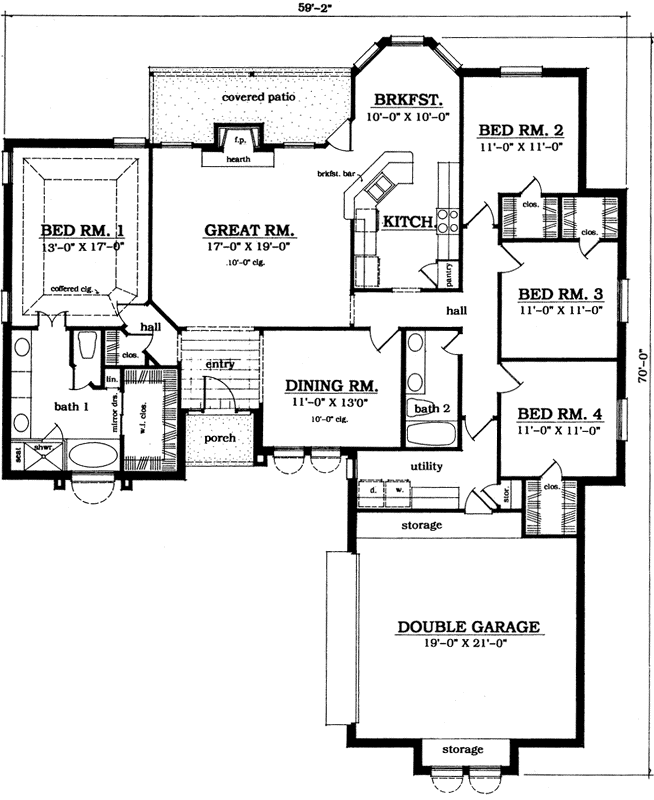 Main Floor Plan: 75-435