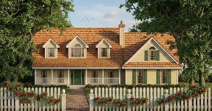 Country house plans 75-437 - front exterior, 2,110 sq ft, 4 bed, 2 bath house plans | Monster House Plans