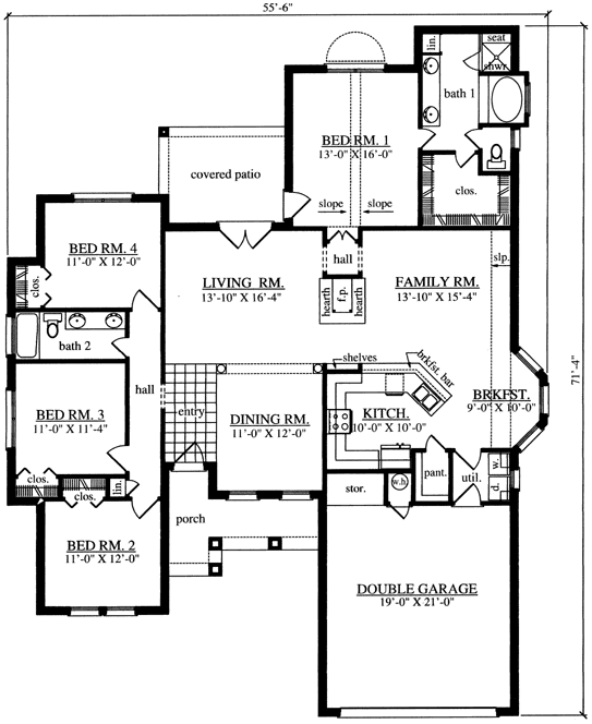 Main Floor Plan: 75-438