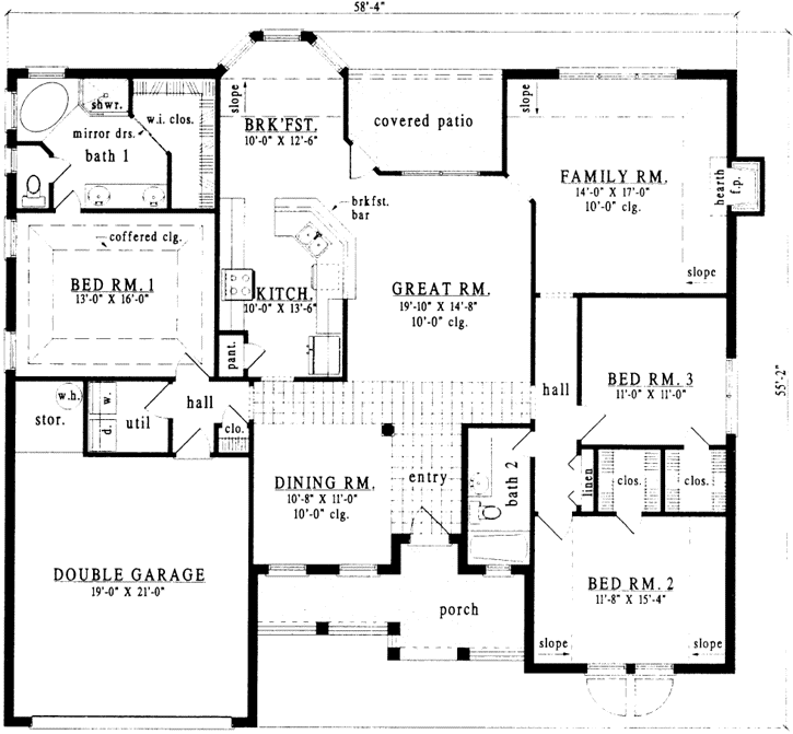 Main Floor Plan: 75-444