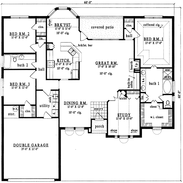 Main Floor Plan: 75-446