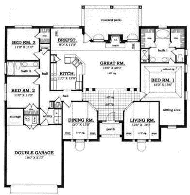 Main Floor Plan: 75-450