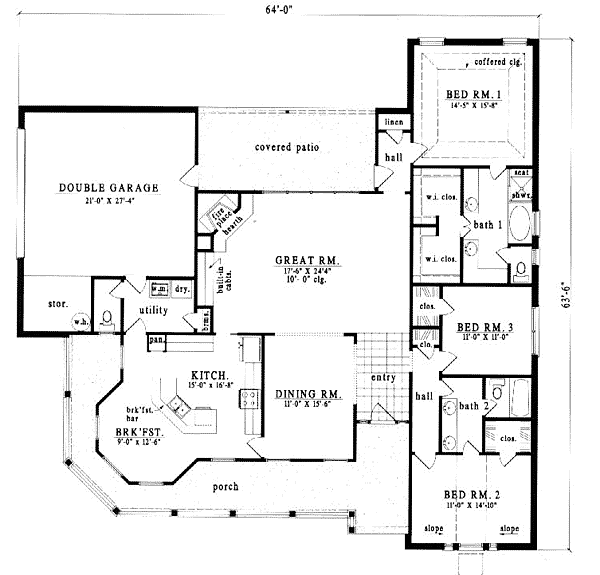 Main Floor Plan: 75-451