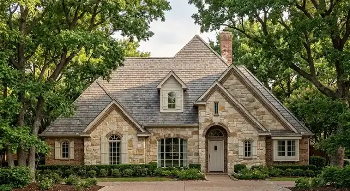 French Country house plans 75-452 - front exterior, 2,195 sq ft, 4 bed, 2 bath house plans | Monster House Plans
