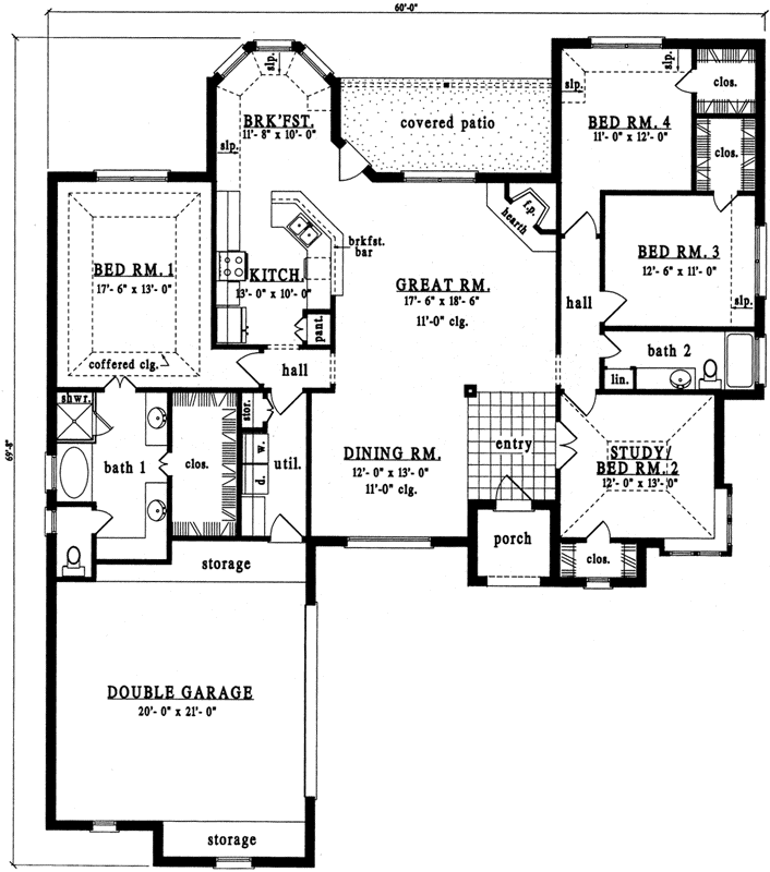 Main Floor Plan: 75-452