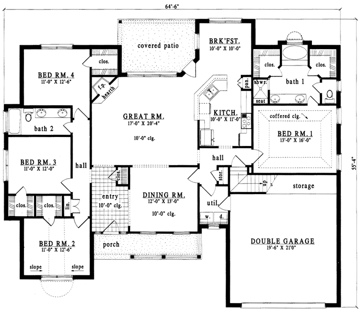 Main Floor Plan: 75-453