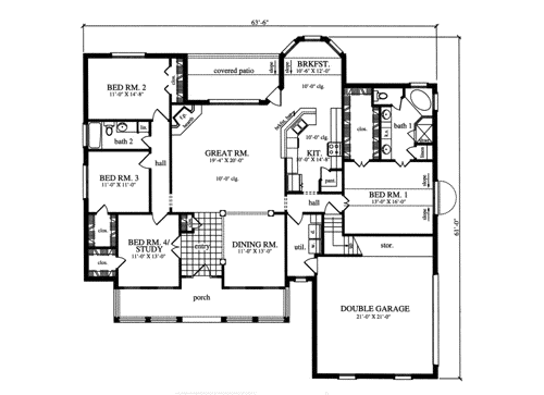 Main Floor Plan: 75-462