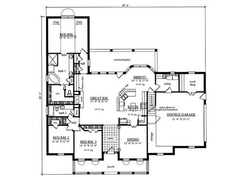 Main Floor Plan: 75-463