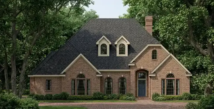Traditional house plans 75-471 - front exterior, 2,424 sq ft, 3 bed, 2 bath house plans | Monster House Plans